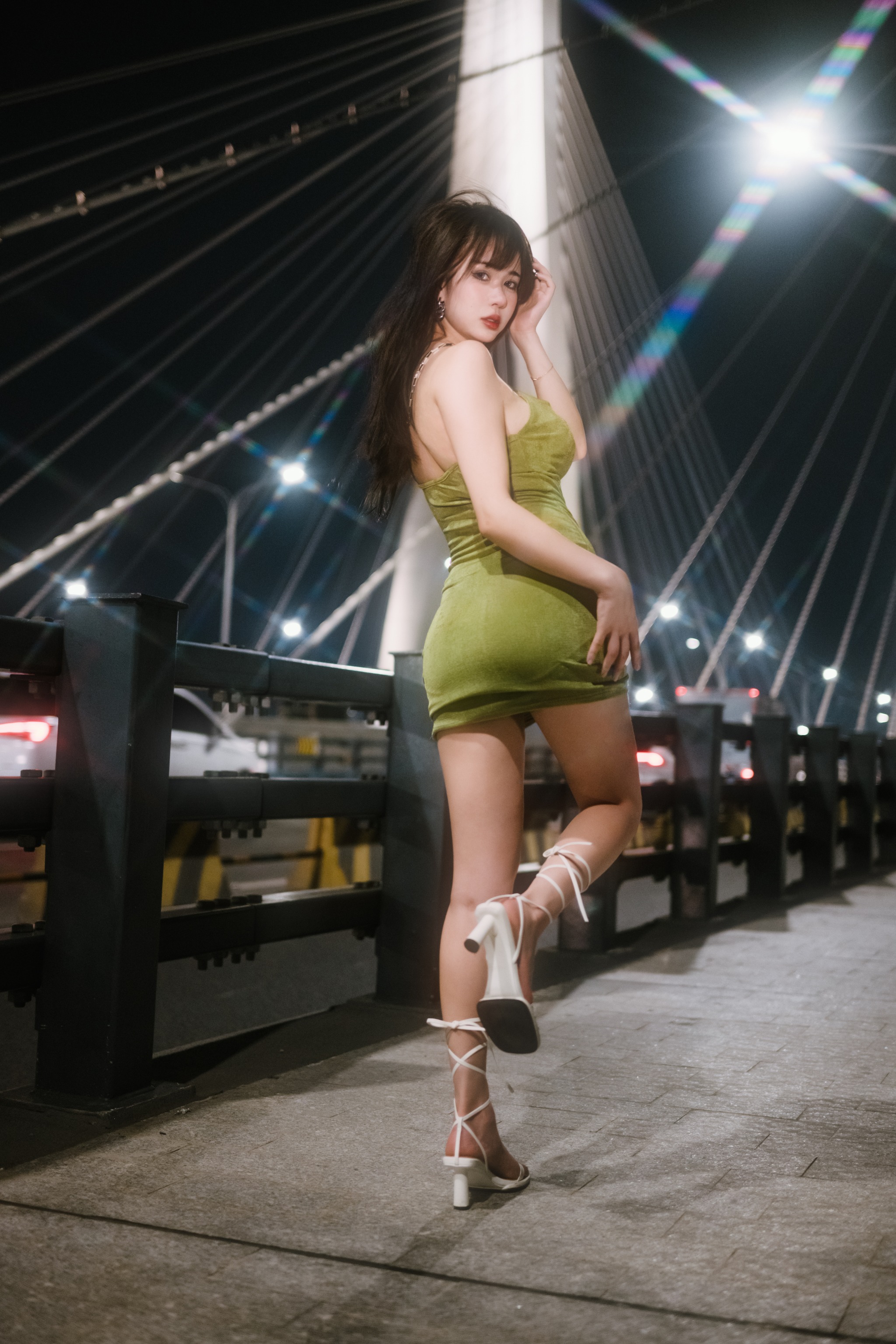 Tina很妖孽呀 - NO.010 绿色连衣裙 [35P]-XikXak